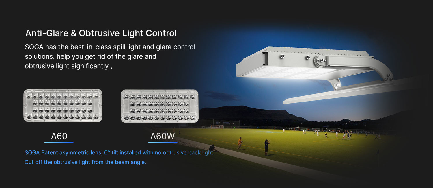 Fixture Anti Glare LED Flood Light For Basketball Court IK09 DMX Amusement