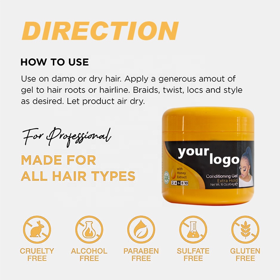Styling Must-Have Arrivals Strong Hold Wax Hair Edge Control Gel for All Hair Types