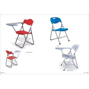 mutilfunction foldable plastic chair with writing board