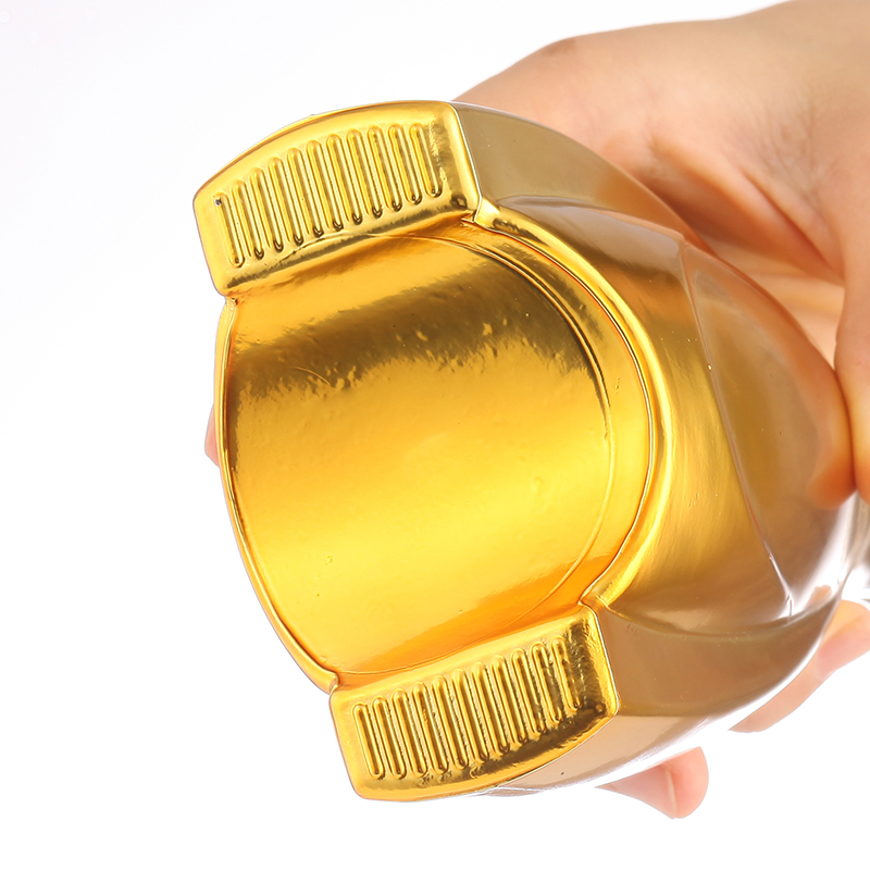 Industrial Beverage Custom Electroplated 750ml 500ml Glass Bottle for Brandy Vodka