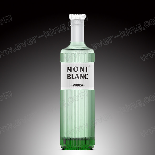 Glass Cork Blue Liquor Vodka Glass Bottle 700ml