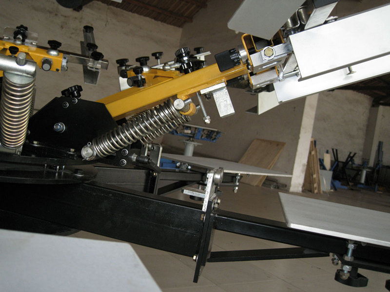 Manual carousel textile screen printing machine