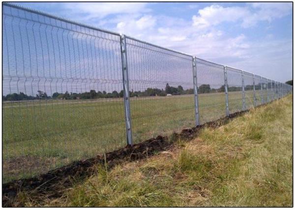 ultra 358 vinyl welded mesh security fencing 4mm 76.2*12.7mm for prisons,