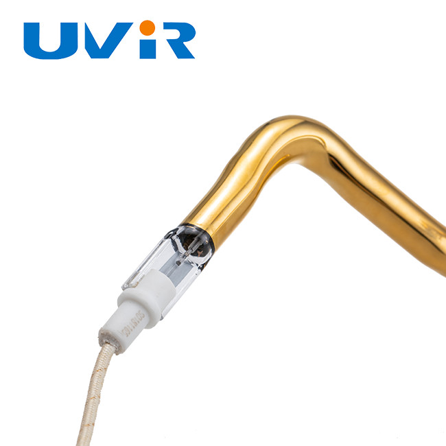3D Shape Infrared Heating Element Tube , Gold Paint Replacement Infrared Heating Element