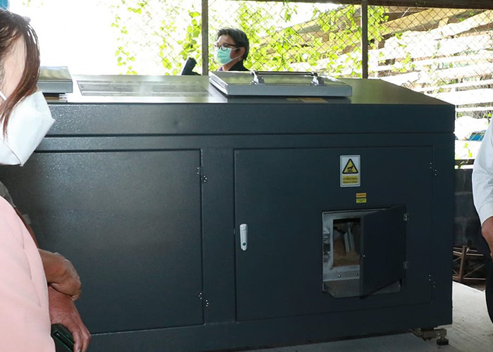 SUS304 100KG/Day Organic Fertilizer Commercial Food Waste Composting Machine