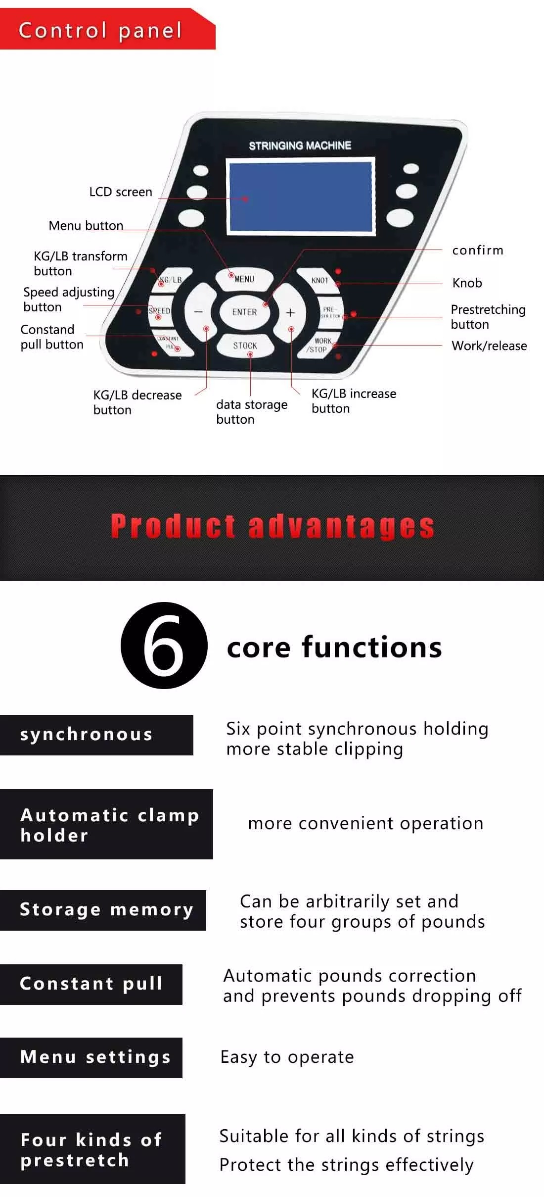 Siboasi S2169 Badminton Racket Stringing Machine Shuttlecock Stringing Machine