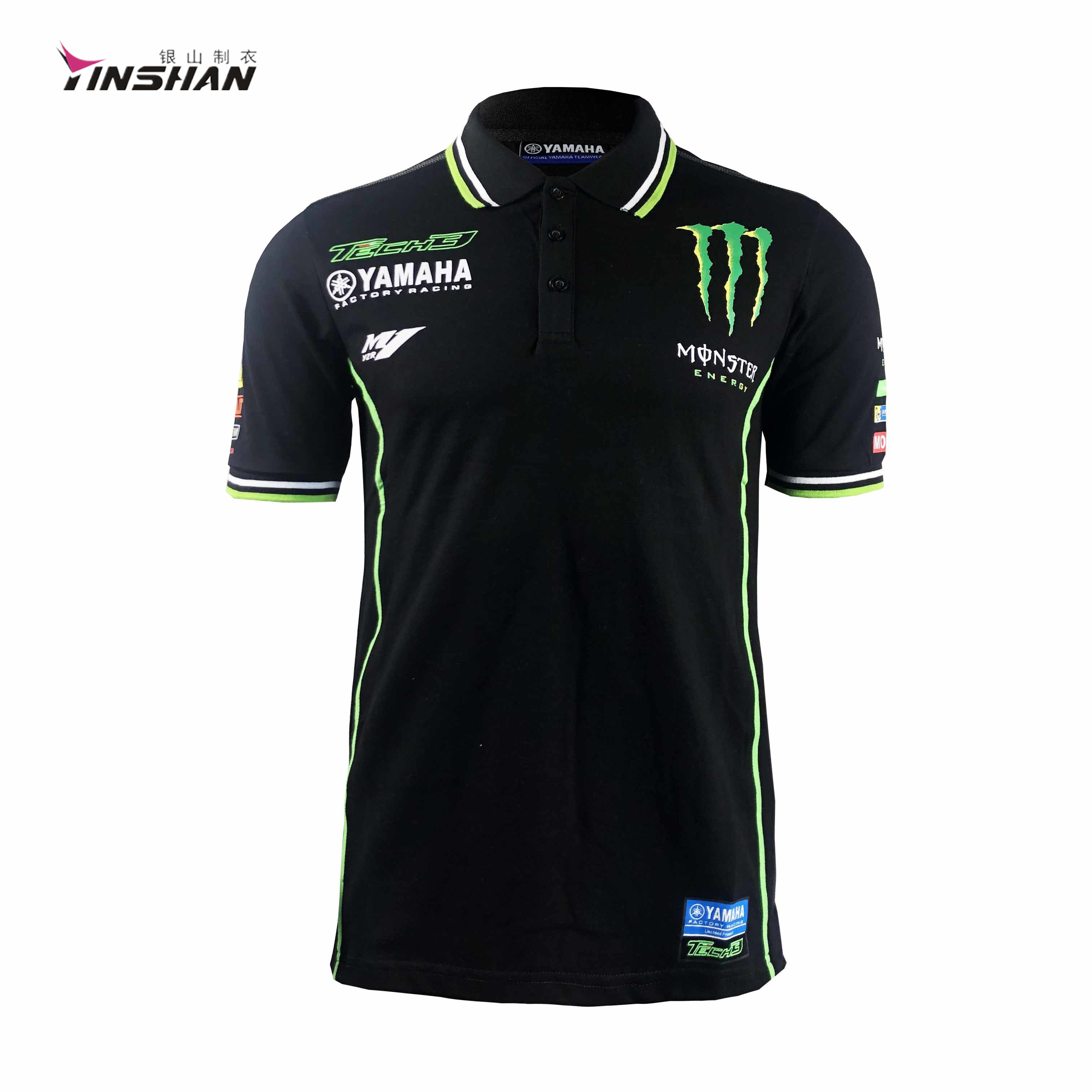 Custom Logo Men's Motor Cross Pit Shirt for MotoGP Moto Teamwear Racing Fanswear