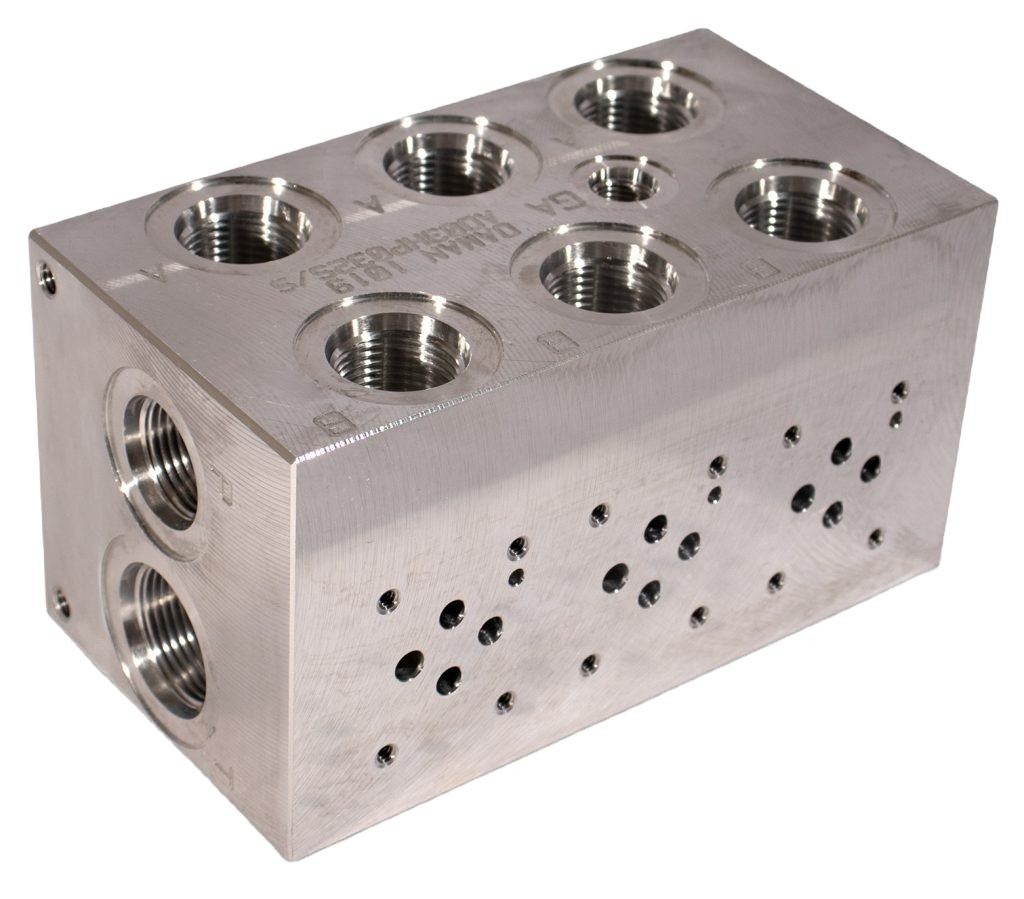 Quality G3 / 8" OEM Hydraulic Manifold Valve Blocks Flow Control for sale