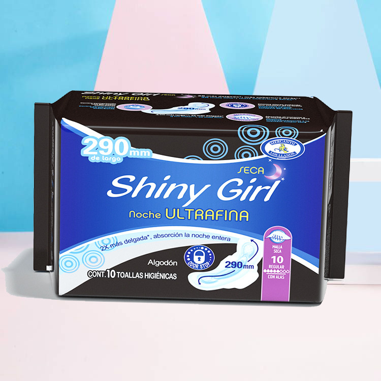Day & Night Time Women Sanitary Napkins Custom Disposable Cotton Surface
