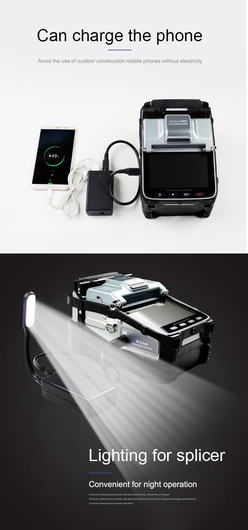 DAMU Fiber Optic Fusion Splicer , 8s Fiber Splicing Machine