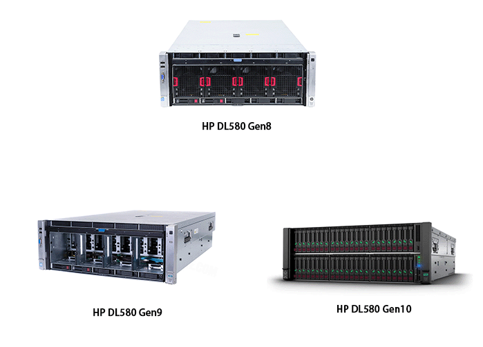Capacity Used HPE Proliant DL580 Gen10 Gen9 Gen8 4U 48 Bay PC Computer Storage Rack Server