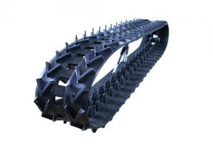  Mini Robot Rubber Tracks With Customized Wheels 123mm Width Manufactures