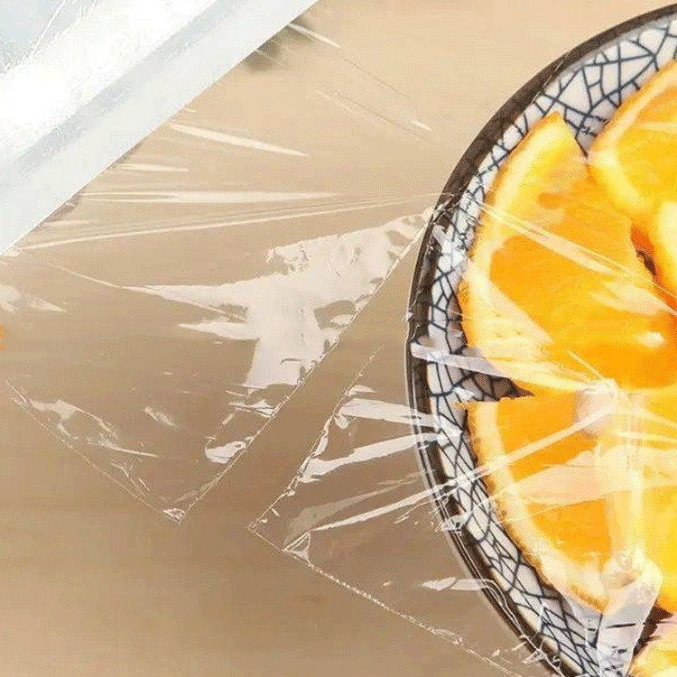 Household Food Cling Wrap Plastic Film PVC / PVDC / PE / LDPE Cling Film With Slide Cutter