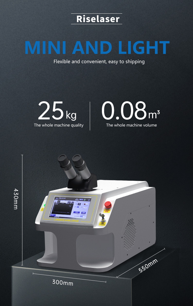 6J - 10J Laser Welding Jewelry Machine Air Cooling With QCW Laser Source