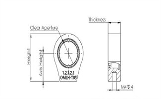 Si Material Positive Meniscus Lens 632.8nm Low Spherical Aberration Lens