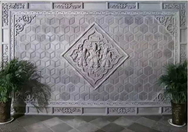 Grey Hexagon Flat Brick Decor Wall Tiles For Hotel Art Exhibition