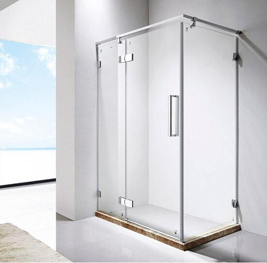 5mm Bathroom Shower Screens Tempered Glass Polishing Finish Cubicle Shower Rooms Enclosure