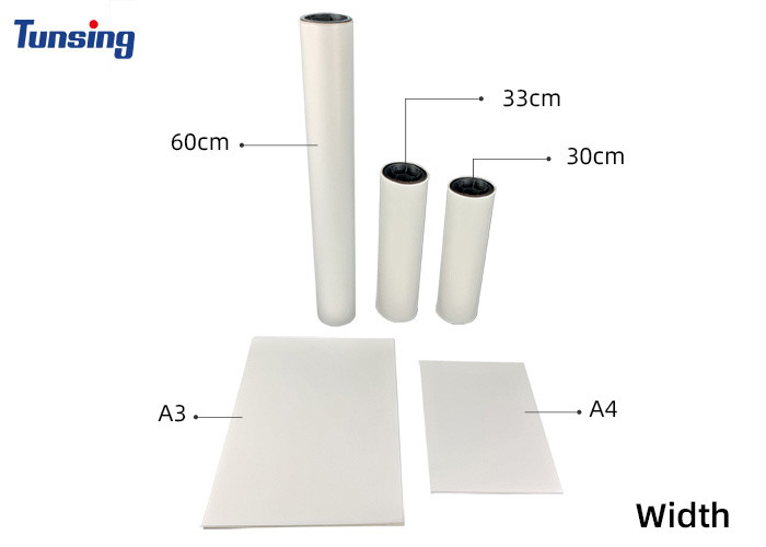 Bright Colorful For DTF Printing Cold Hot Peeling DTF Film 60cm Matte PET Film