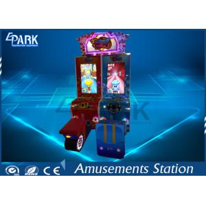 Attractive Cartoon Design Racing Game Machine With Metal firm structure