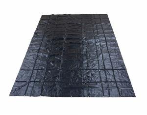  Water Proof PVC Coated Flatbed Printable Black Lightweight Steel Tarps Manufactures