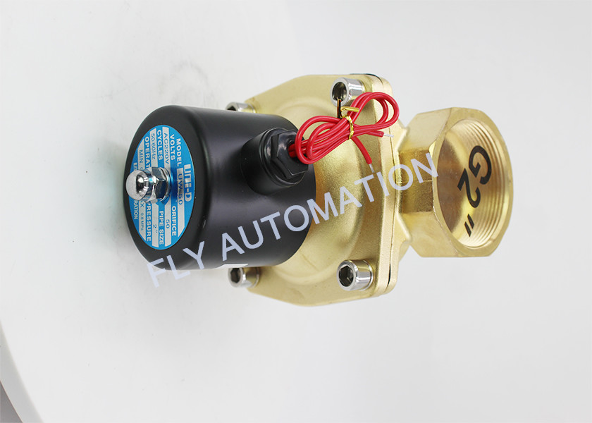 UW-50 Electric Water Valve Normally Closed 2W G2" Brass 2/2 Way AC220V UNID