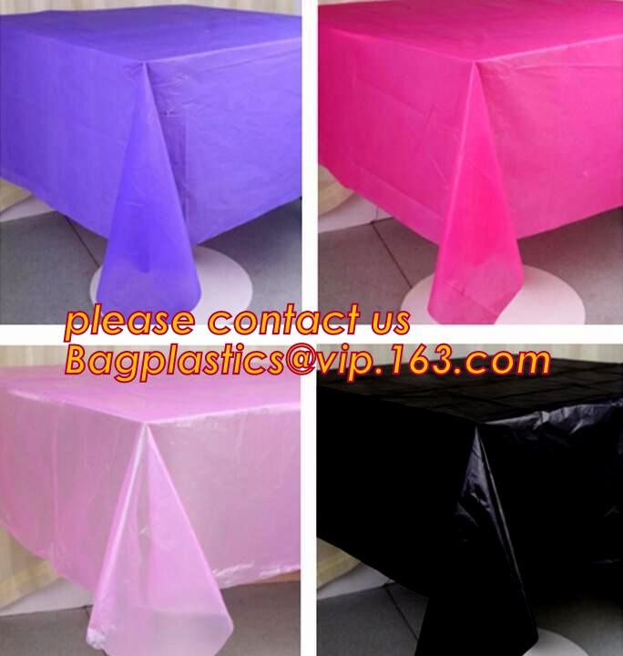 WHOLESALE DISPOSABLE PE PRINTED POLKA DOTS PARTY TABLE CLOTH, TABLE COVER,1PCS/BAG,600BAGS/CTN,SEASONAL PACKAGING TPU EV