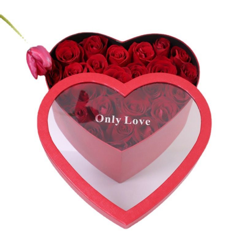 China Wholesale Heart Shaped Paper Packaging Box, Custom Logo Printing Flower Box for Festival, Free Samples Available Paper Gift Box