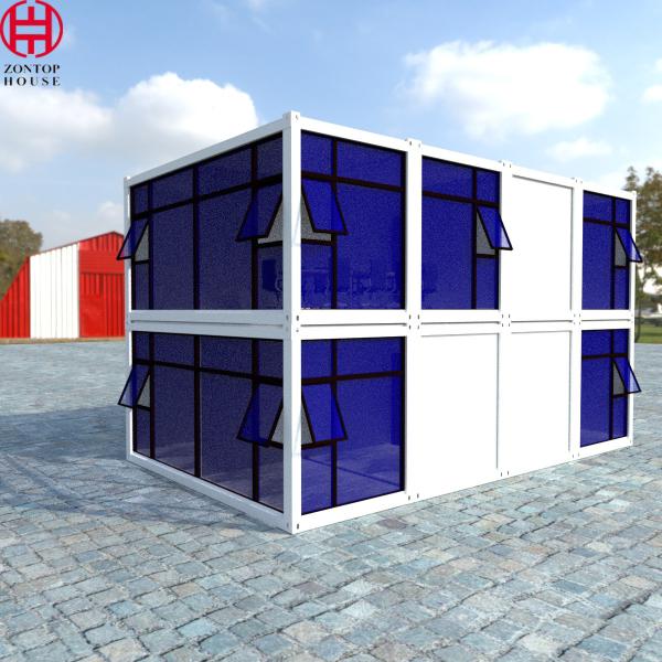 Zonop Modern Luxury Storage Glass Detachable 2 Room Prefabricated 20 Ft 40 Ft
