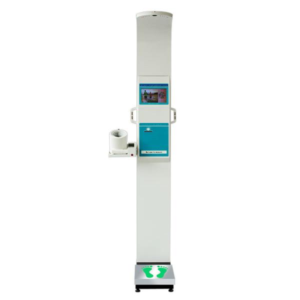Multifunction Ultrasonic Health Checking Kiosk Human Height Weight BMI Balance