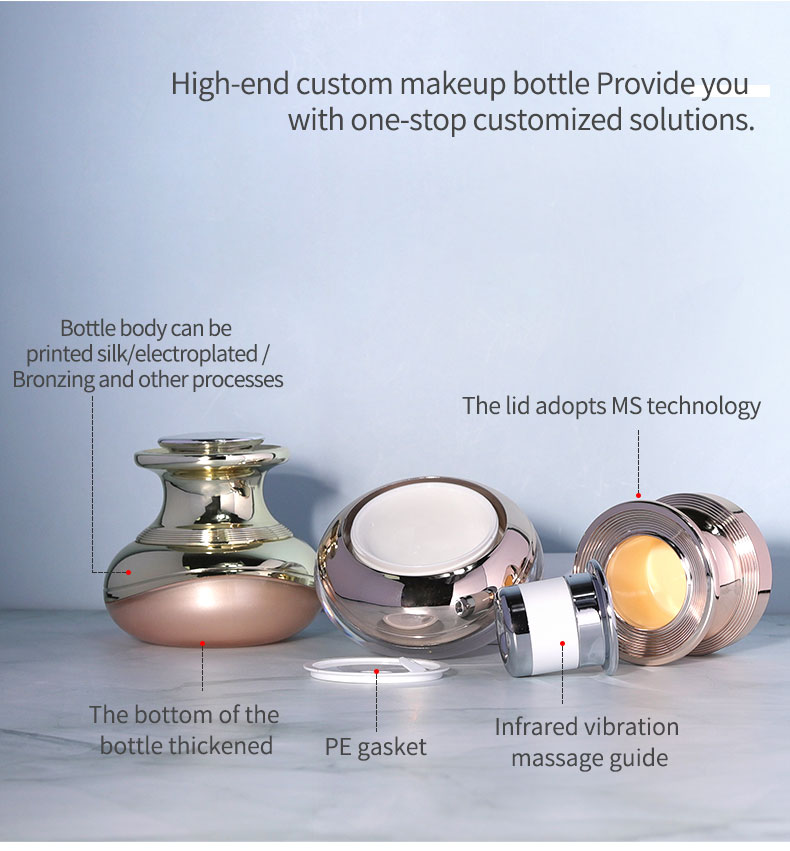 30g Clear Plastic PET Jars Cosmetic Plastic Jars With Flip Top Lids