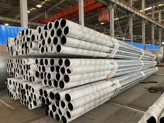 High Strength Polygon Galvanized Steel Pole 33kv 110kv 132kv 230kv 380kv 400kv 550kv 3
