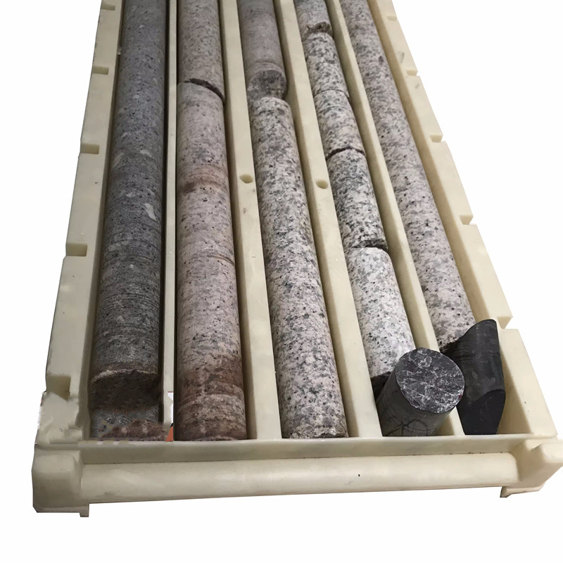 Mining Rock Samples Slotted Pallet with Covers and Core Markers