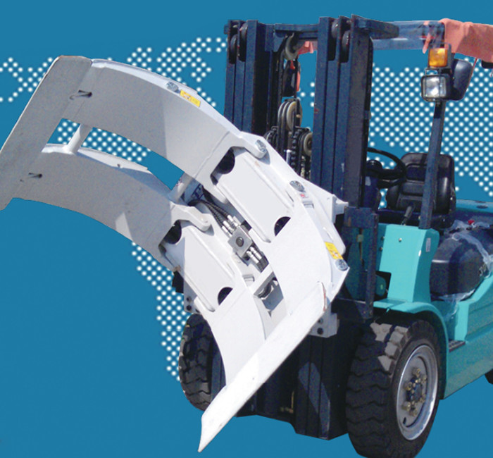 72 Paper Roll Clamp For Forklift Carton Clamp Attachment 1300Kg 1000Kg 1 Ton