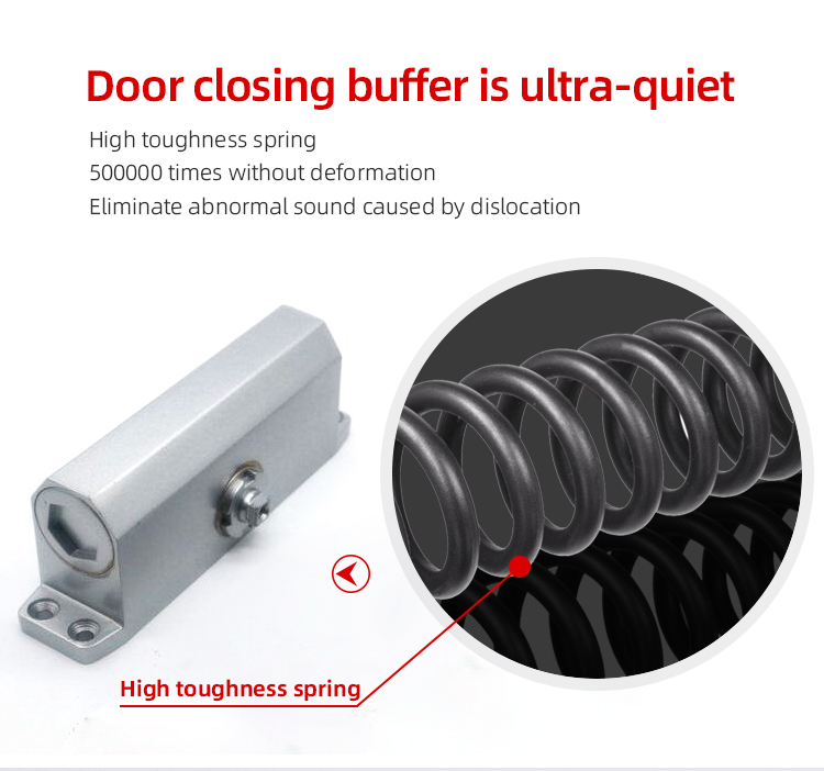 Aluminum Alloy Auto Sliding Door Closer for Fire Door at -40 to 80 Degree Temperature