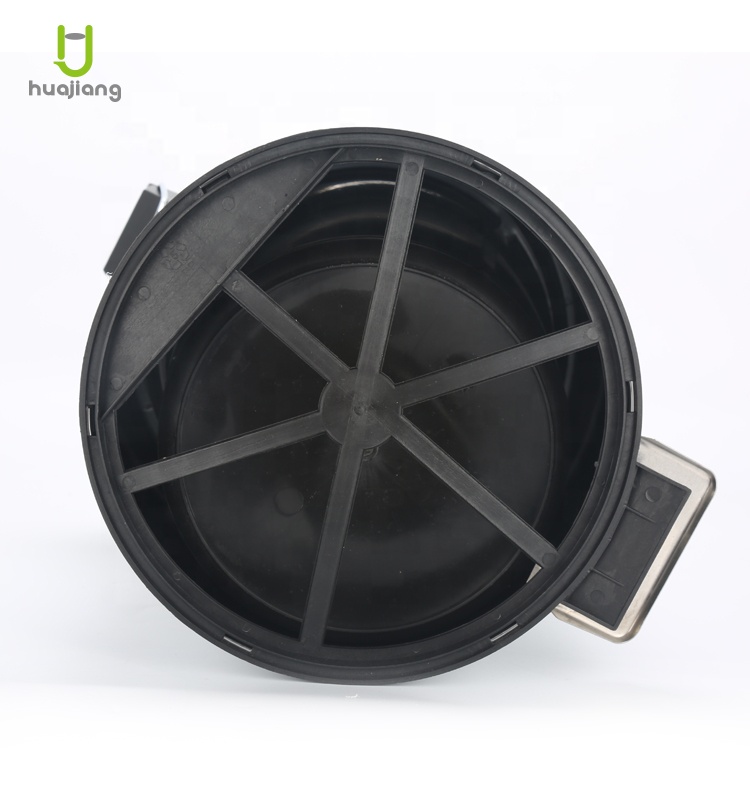 5L/12L/20L/30L BSCI certification thin lid Pedal Bin Round powder coating trash can durable trash bin for home and office