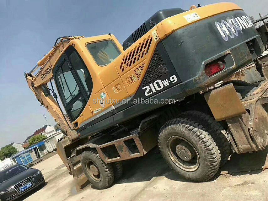 used high quality wheel excavator hyundai 210-7/second hand wheel excavator Hyundai 210-7 on sale