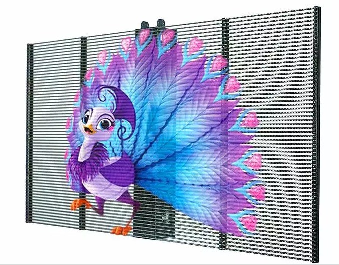 2K-4K Full Color Flexible Transparent Led Screen With 1000mm X 1000mm Cabinet