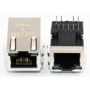 Right Angle PoE RJ45 Connector R / A , PCB Mount RJ45 Ethernet Jack For NICs