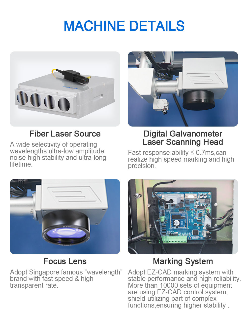 Large Size Seamless Splicing Laser Marking Machine For Metal Stainless Steel Leather