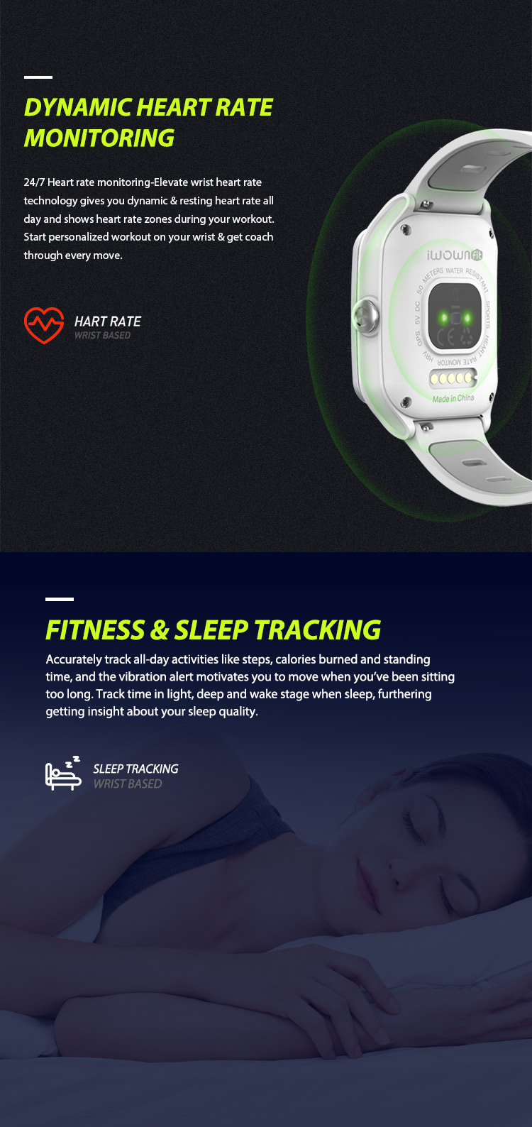 Full Touch Zinc Alloy Waterproof Gps Smart Band