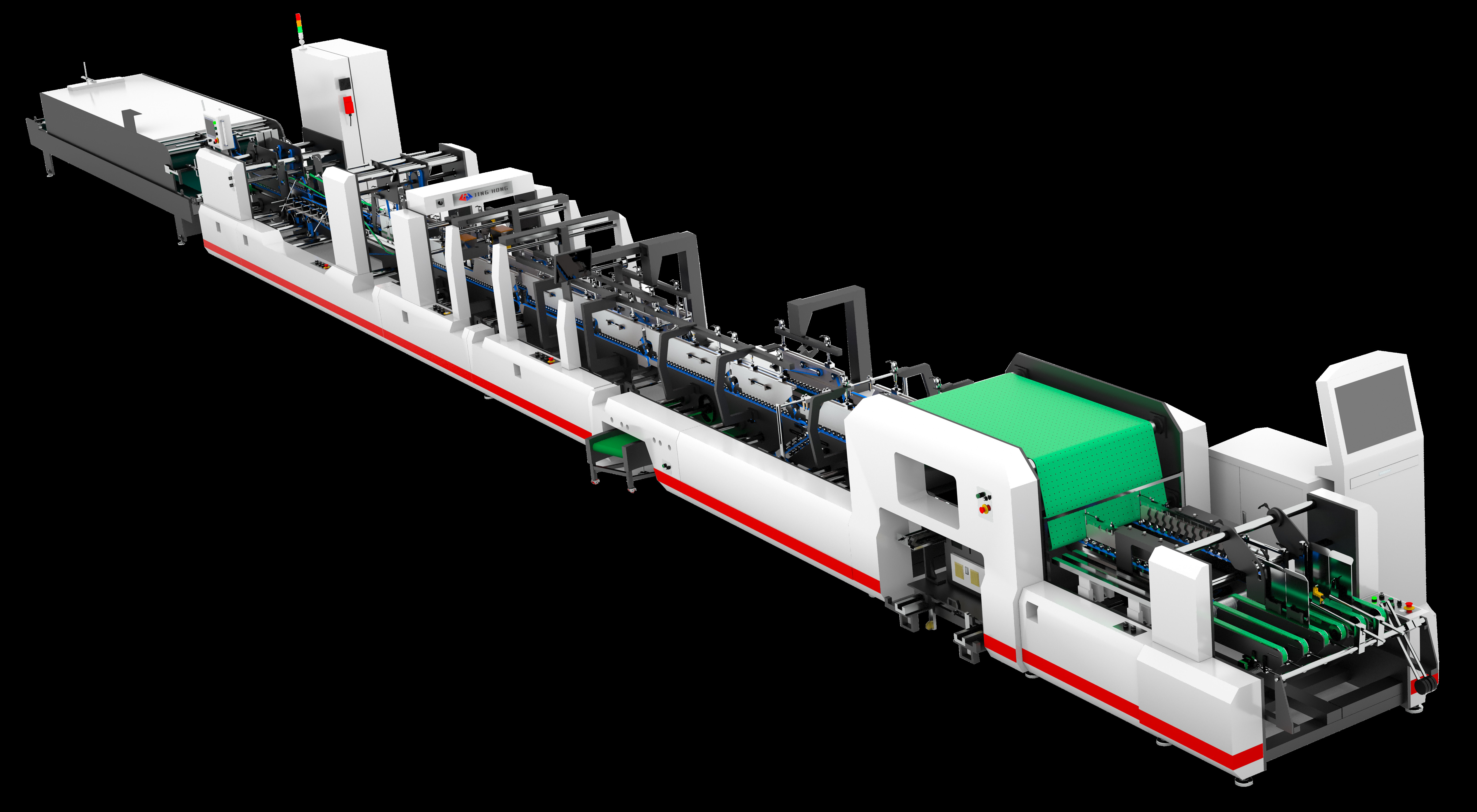  JH-850PC-J High-Speed Automated Folder Gluer Machine Manufactures