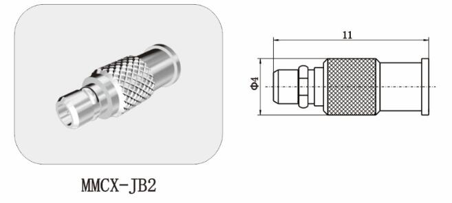 Gold Plated 50Ohm High Performance MMCX RF Connector RF Coaxial Connector
