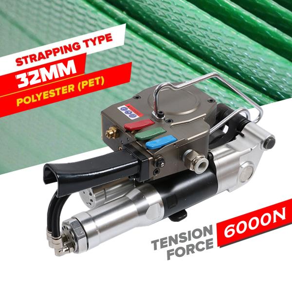 25MM Large Tension Hand Held Packing Tool Portable Pneumatic Pp Pet Strapping