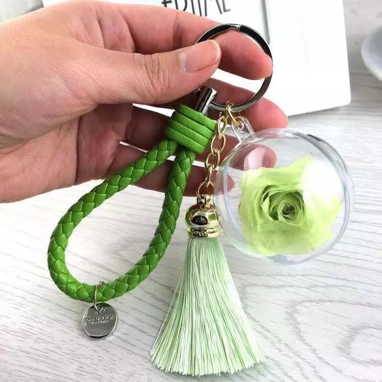 New Design Round Flowers Car Hanging Pendant Box Preserved Flower Christmas gift