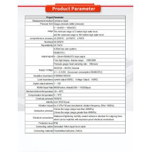 0.5-100m Range Liquid Level Transmitter with ±0.25%FS Comprehensive Accuracy by