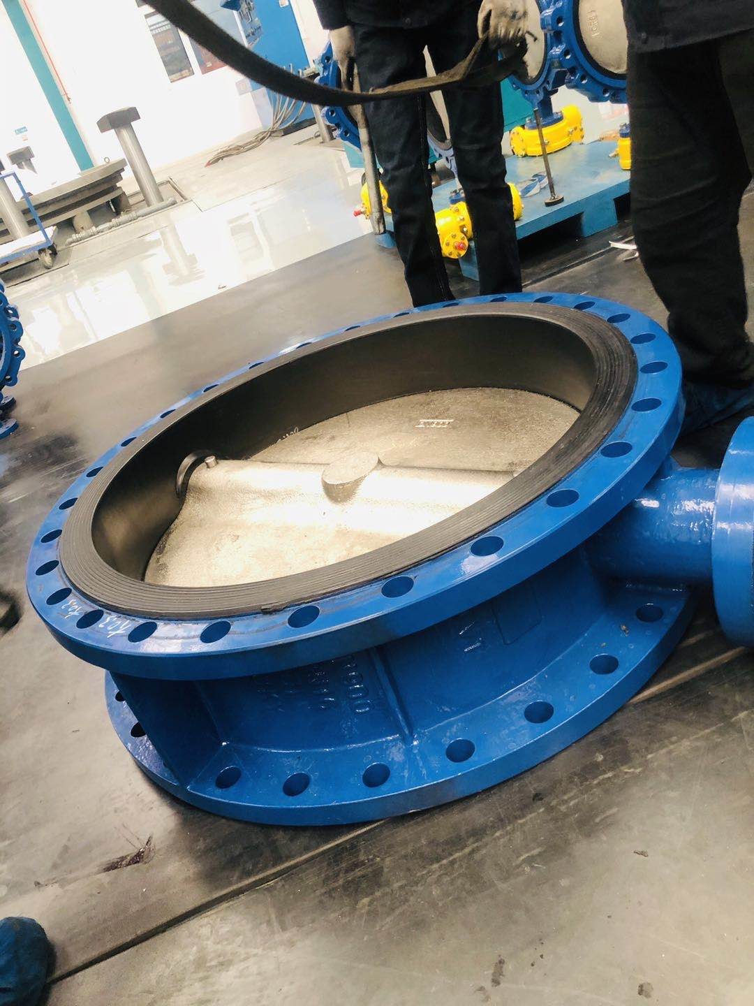 Flanged wormgear Rotork Captop Underground butterfly valve DN2200 2400