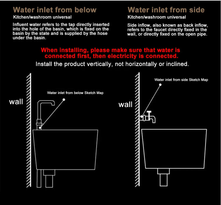 220V Instant Electric Heater Tap , IPX4 Electric Hot Water Tap Bathroom