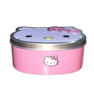  Vintage Hello Kitty Empty Cookie Tins Customized Embossing Lid Metal Tin Jar Manufactures