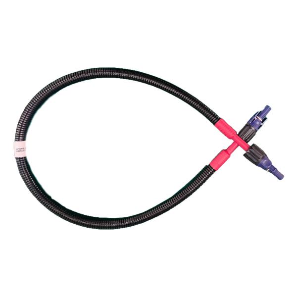 DC power line EV10mm² red 750mm PA bellow flame retardant automotive wiring