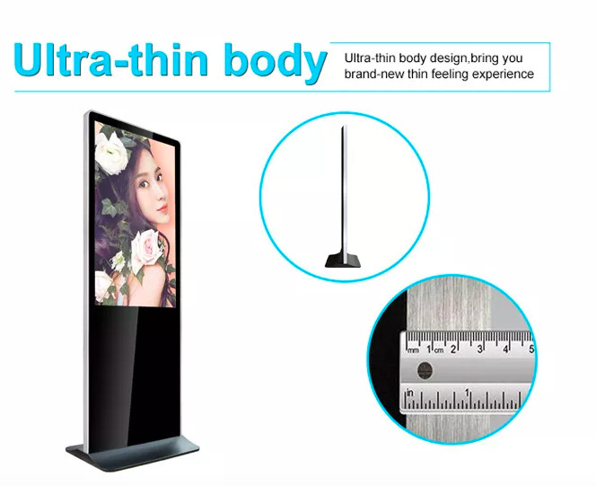 55 Inch Interactive Touch Screen Kiosk Standing Computer Kiosk